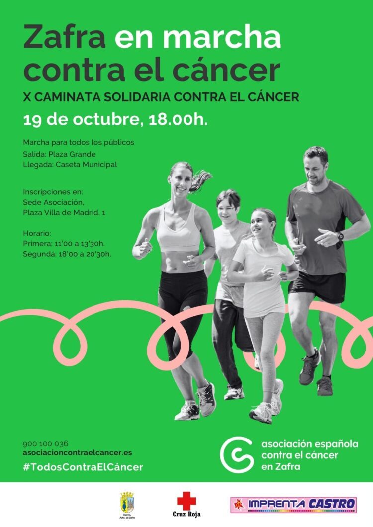 X Caminata Solidaria Cáncer. Concierto (21h): Cristina Sánchez y Tino González, Coro Rociero Aires de Ángel, Loli Flores y RHSS