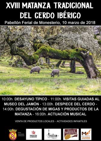 XVIII MATANZA TRADICIONAL DEL CERDO IBÉRICO. Desayuno, despiece, degustaciones...