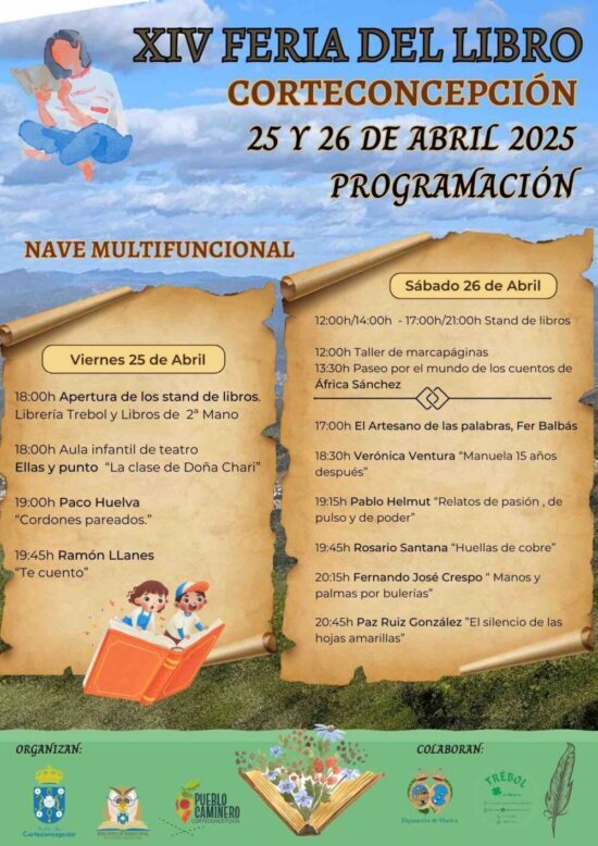 FERIA DEL LIBRO DE CORTECONCEPCIÓN. Pinchar para ver la agenda